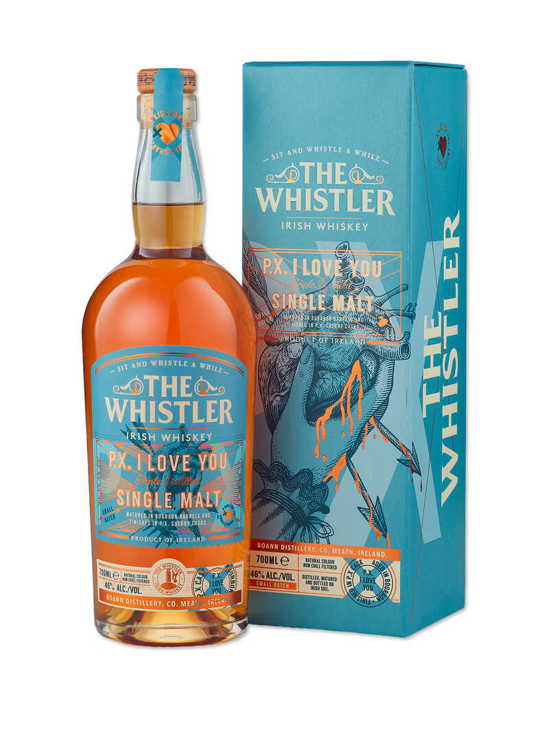 Produktbild zu  Irischer Single Malt Whiskey The Whistler - P. X. I Love You