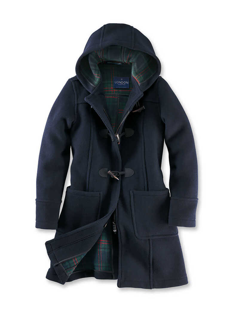 Dufflecoat mit Karofutter fr Damen