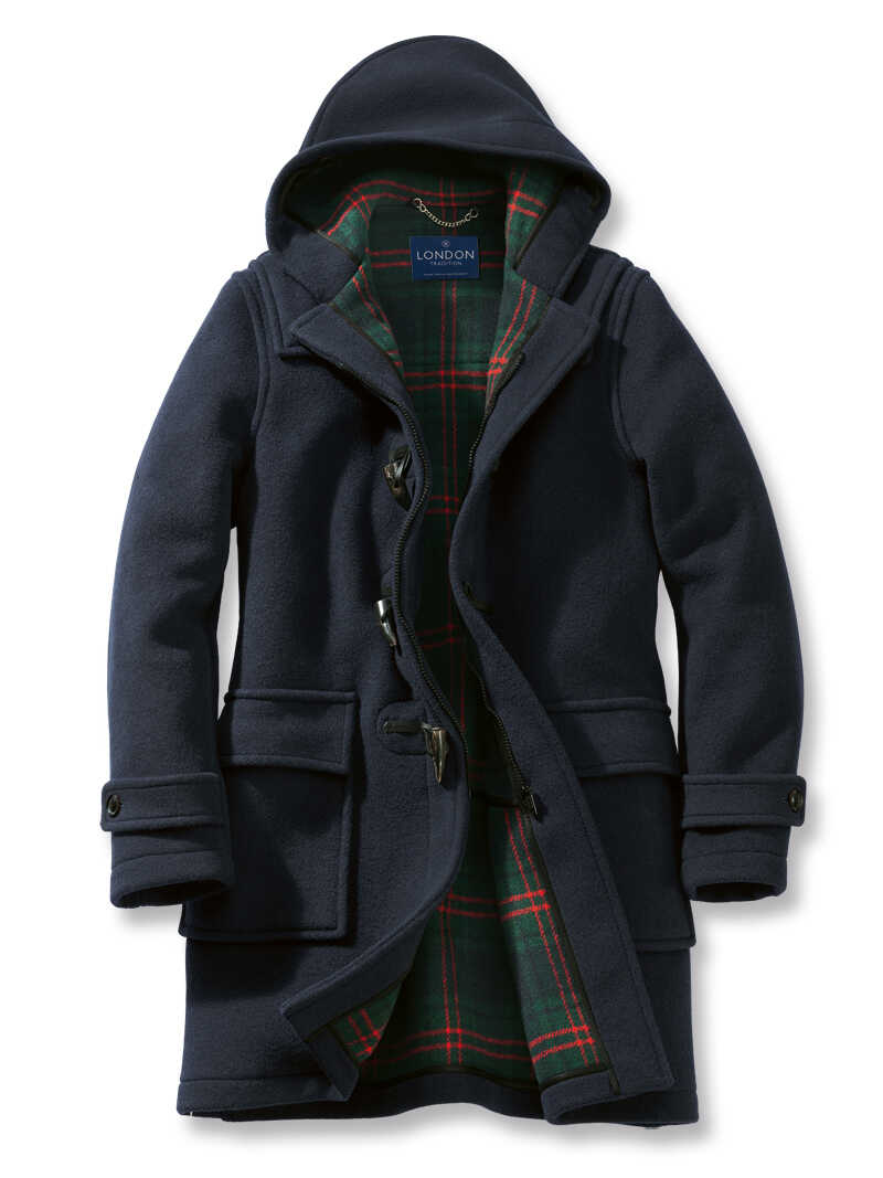 Dufflecoat für Herren in Dunkelblau - THE BRITISH SHOP
