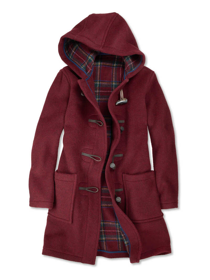 Produktbild zu Roter Damen-Dufflecoat