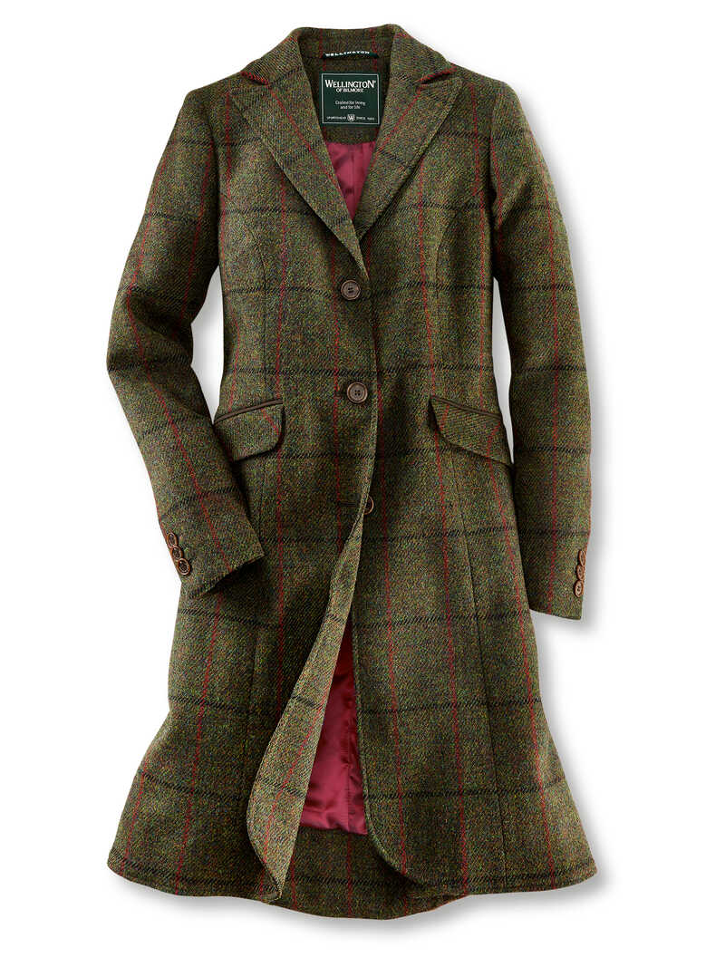 Harris-Tweed-Mantel für Damen