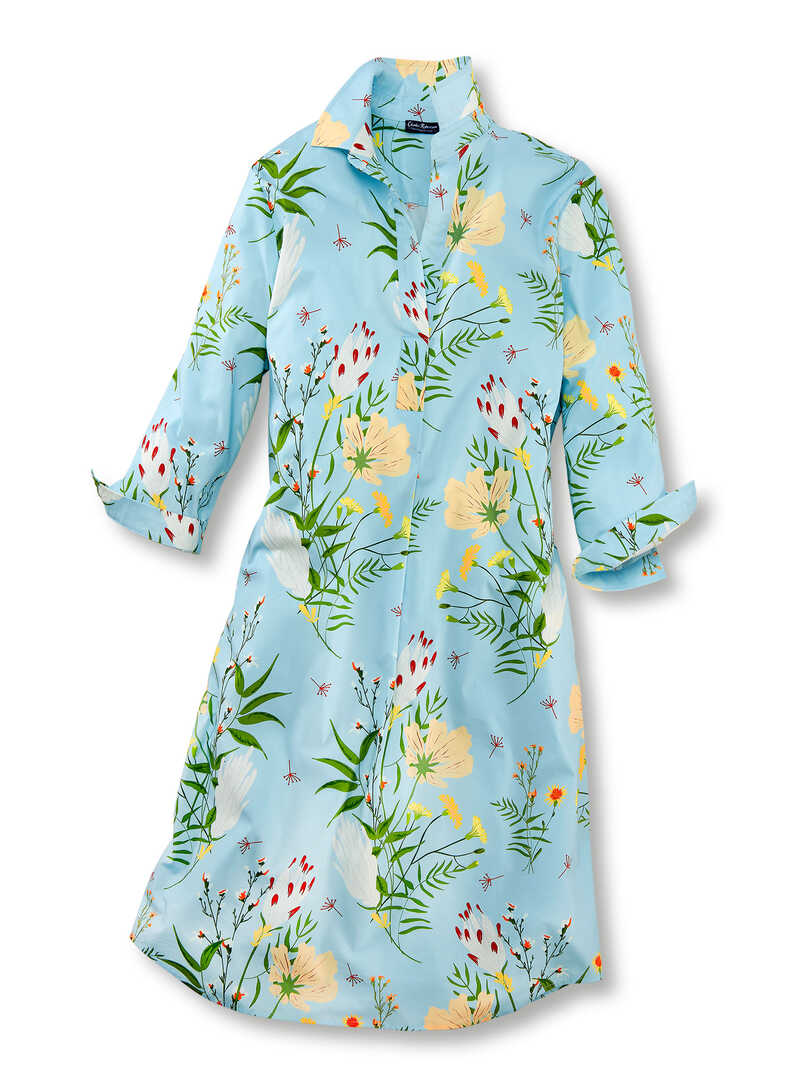 Alternatives Bild 1 zu Blumenkleid mit Hemdkragen