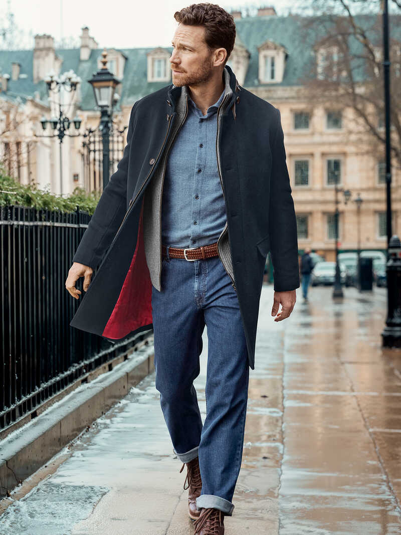 Alternatives Bild 1 zu Herren-Wollmantel in Navy