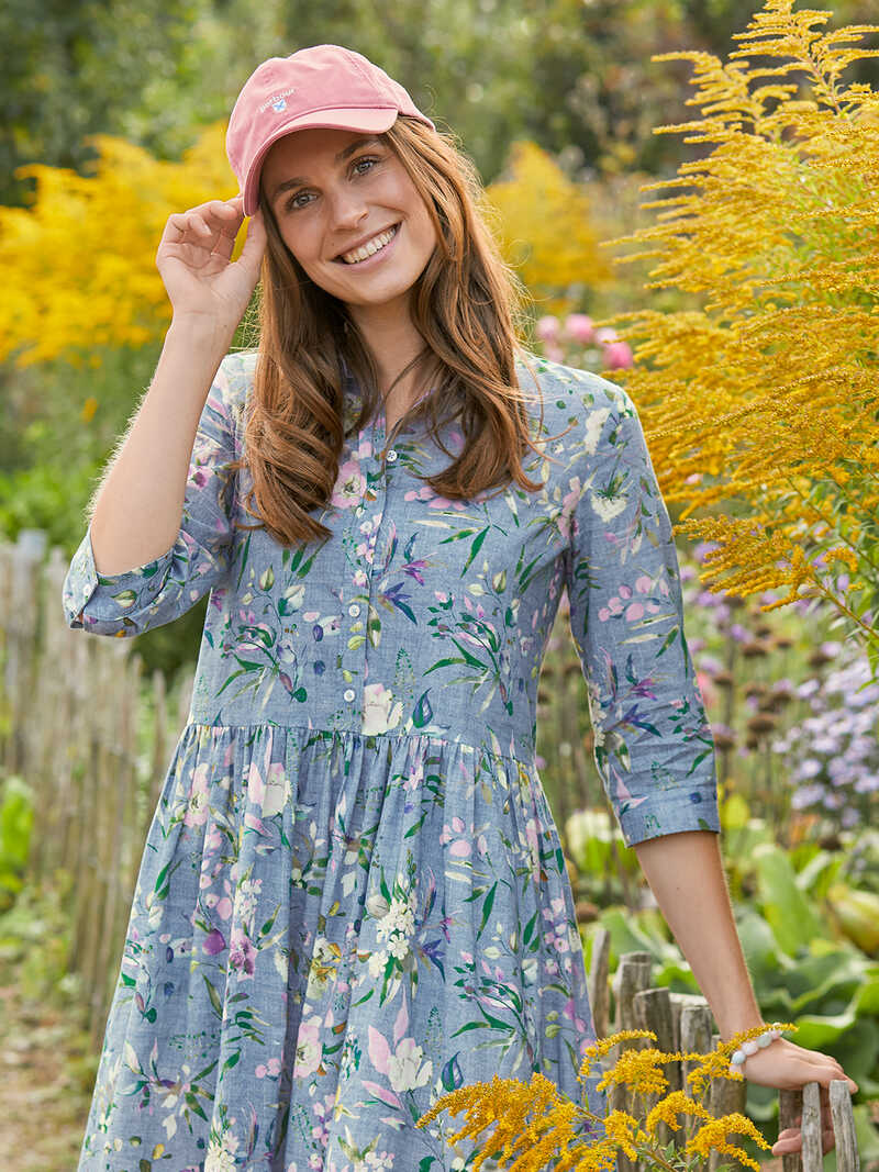 Alternatives Bild 3 zu Blumenkleid im Jeans-Look