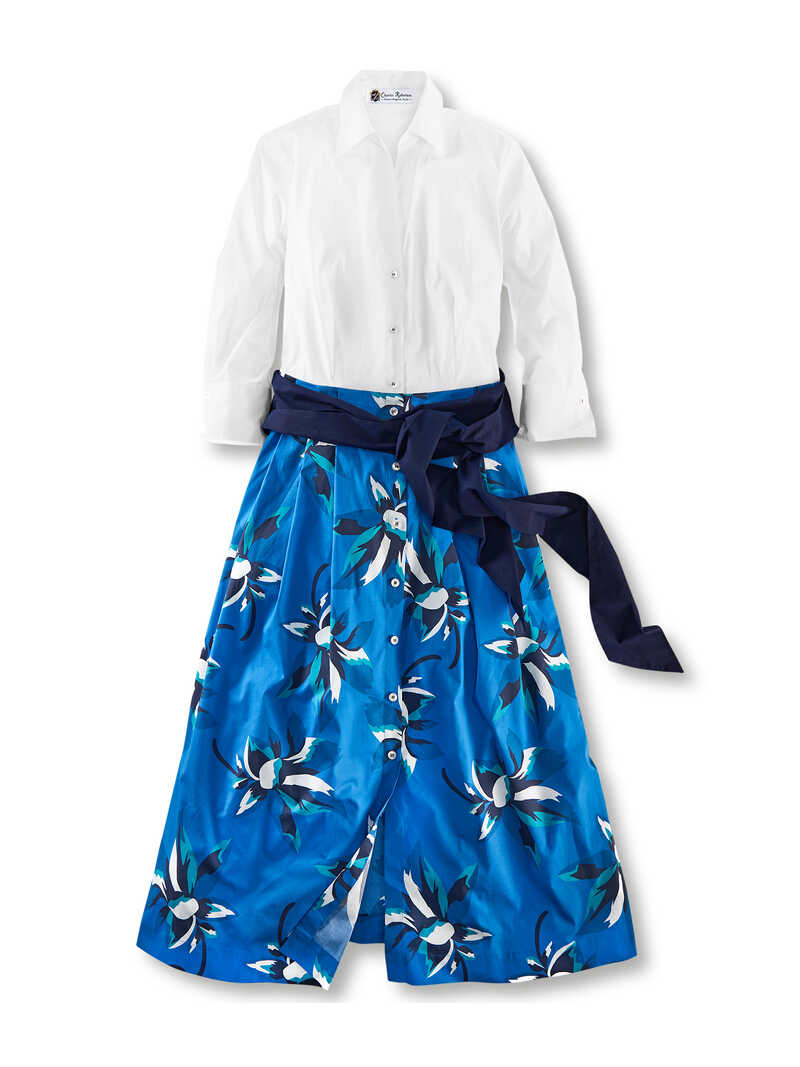 Blusenkleid mit Blumenrock
