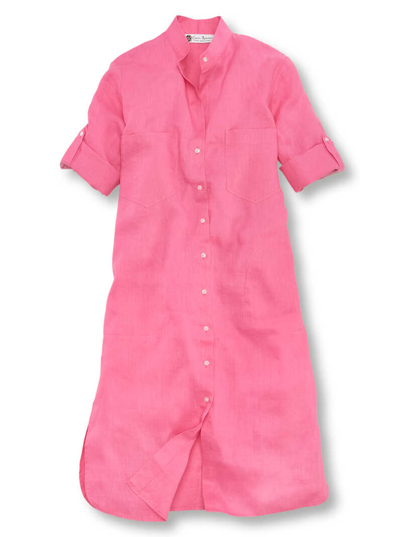 Leinen-Hemdblusenkleid