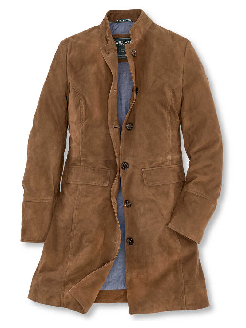 Alternatives Bild 1 zu Ledermantel aus Ziegenvelours