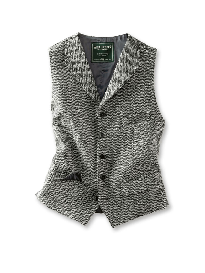 Weste aus Harris Tweed fr Herren