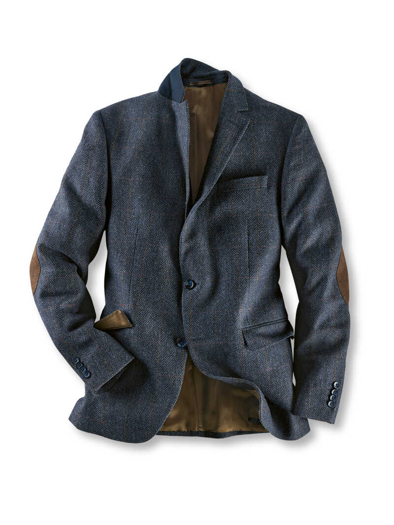 Tweedsakko aus Fischgrat-Tweed