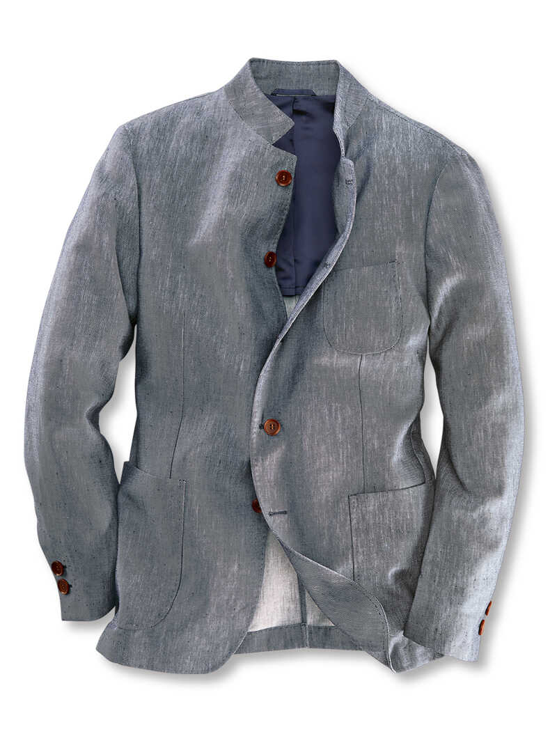 Blaue Sakko-Jacke 'Phil' fr Herren