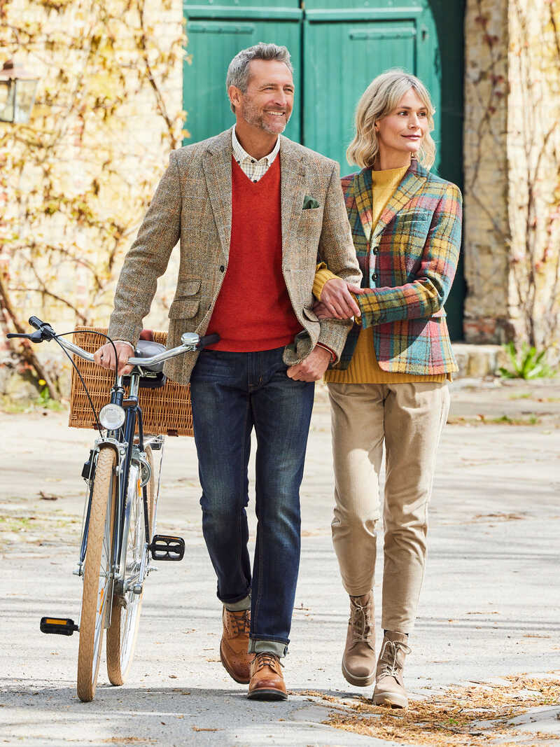 Alternatives Bild 1 zu Harris-Tweed-Herrensakko aus Fischgrat-Tweed