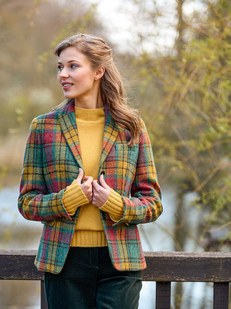 Damen-Harris-Tweed-Blazer