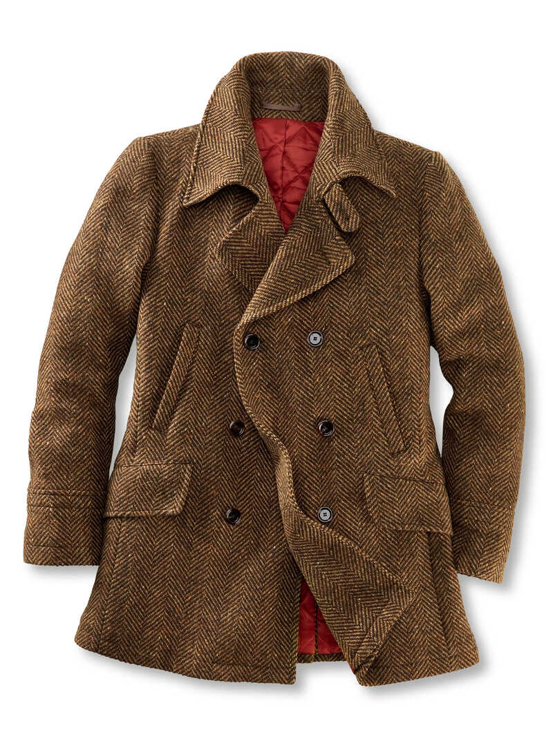 Alternatives Bild 1 zu Pea Coat aus Fischgrat-Tweed