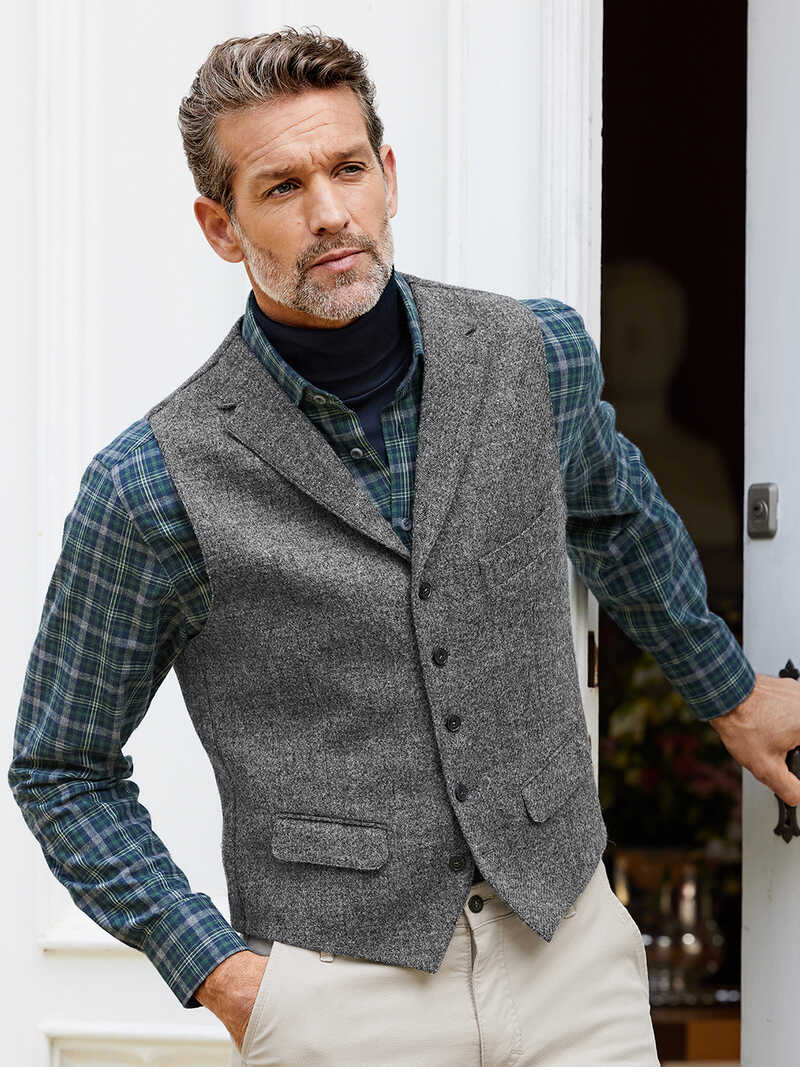 Produktbild zu Harris-Tweed-Weste