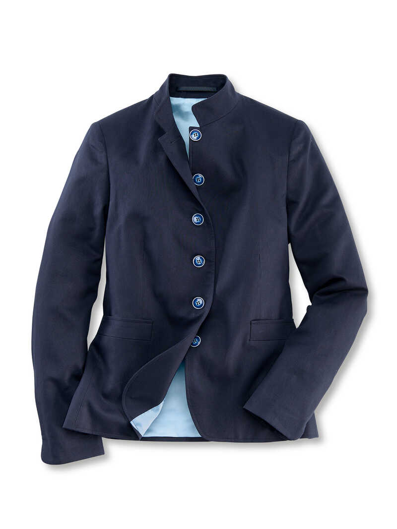 Sommerblazer mit Stehkragen