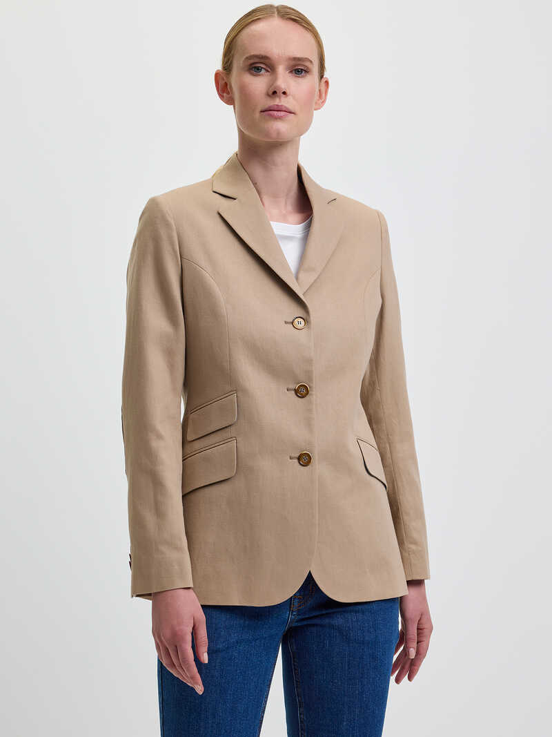 Damenblazer mit Ellbogenpatches