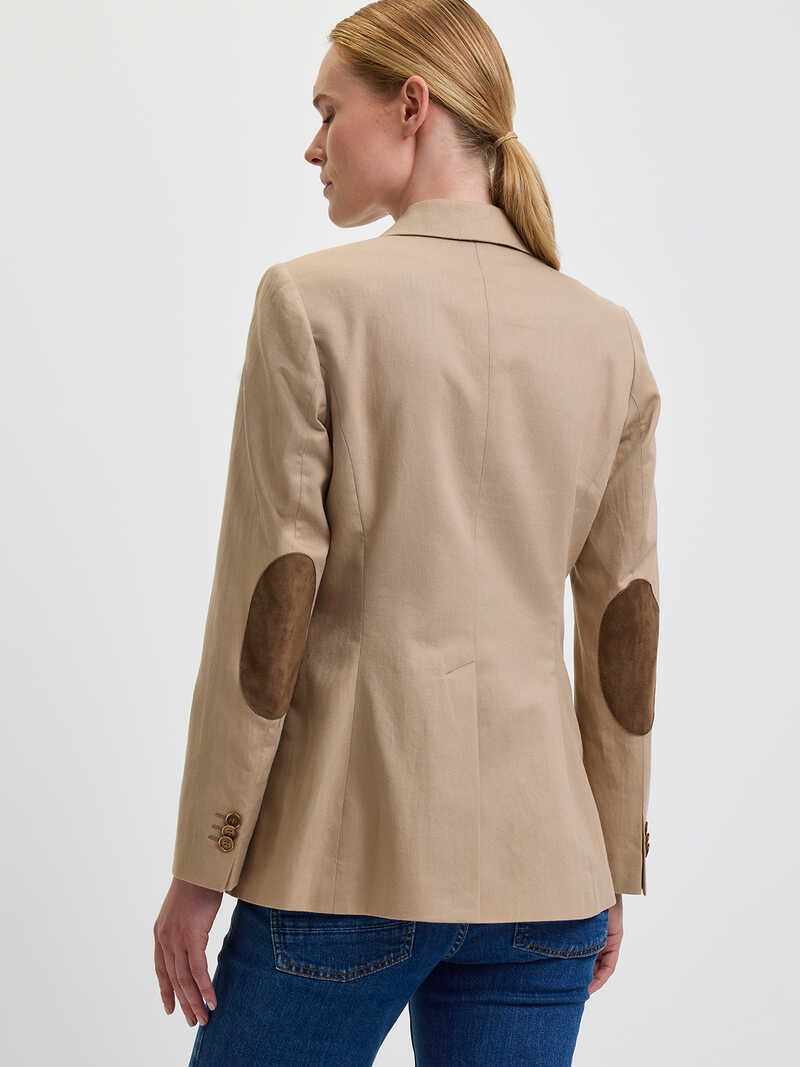 Damenblazer mit Ellbogenpatches