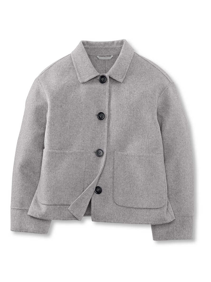 Alternatives Bild 1 zu Kurze Wolljacke mit Kentkragen