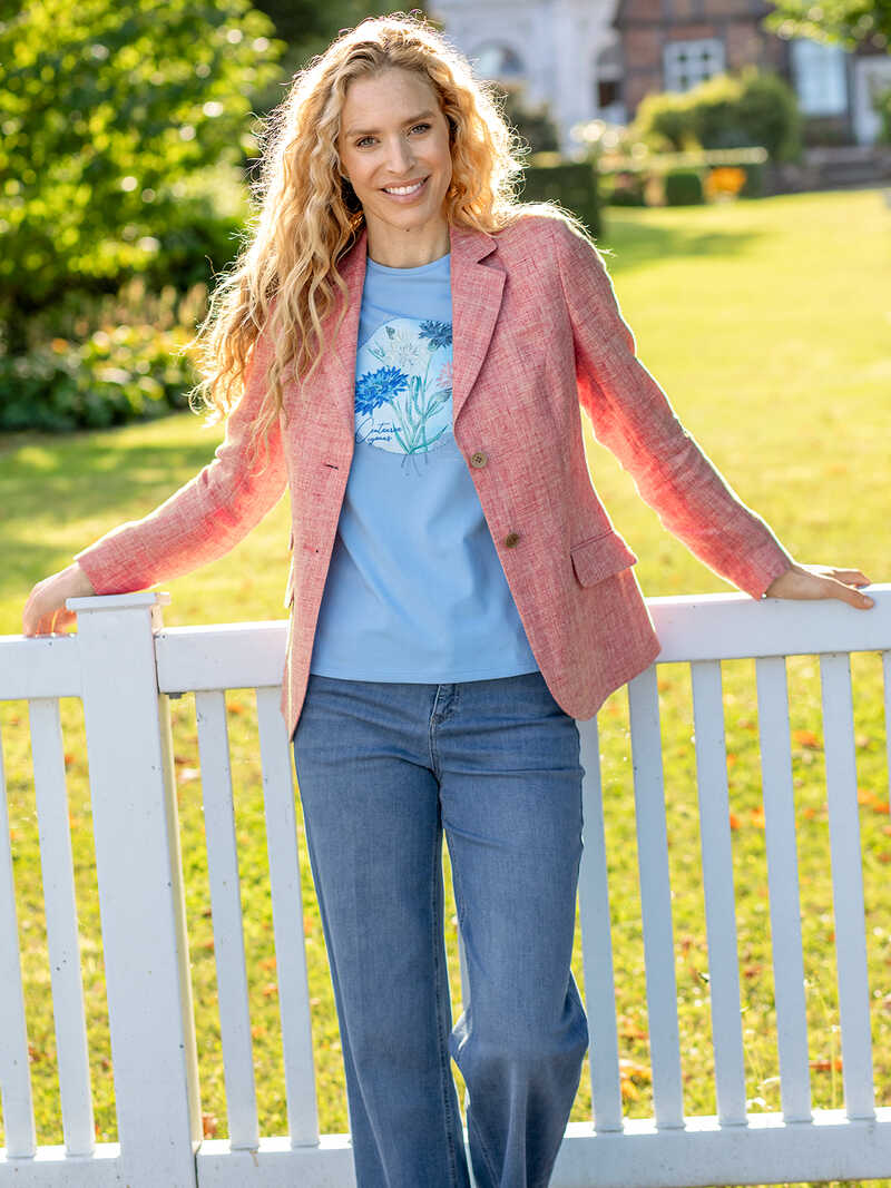 Alternatives Bild 4 zu Leinen-Damenblazer