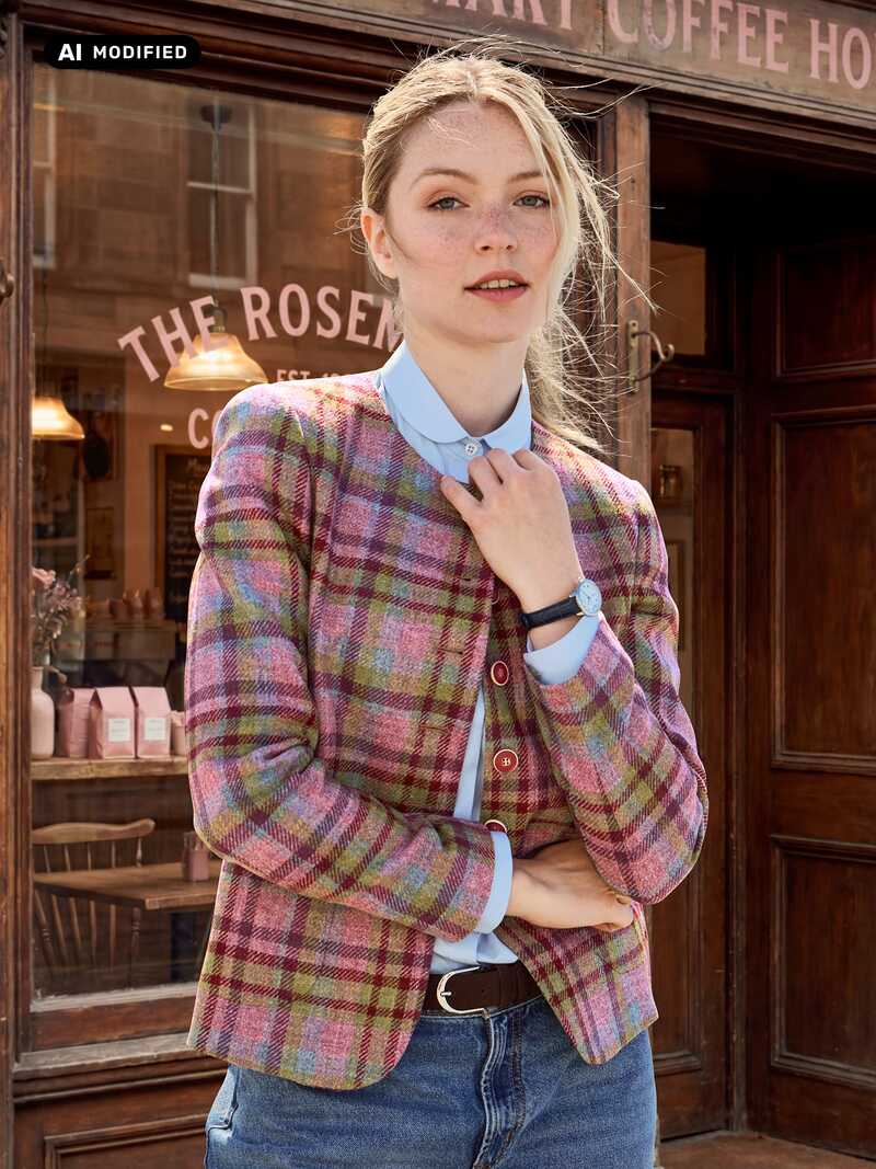 Alternatives Bild 4 zu Rundhals-Blazer Mallalieus Tweed
