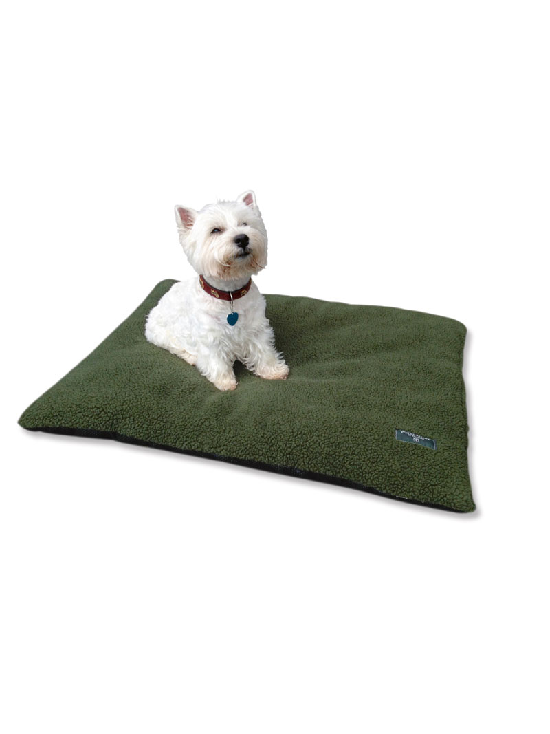 Produktbild zu Gr�nes Hundebett aus Faserpelz maschinenwaschbar