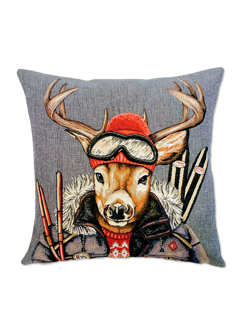 Produktbild zu Englisches Sofakissen Hirsch Harry