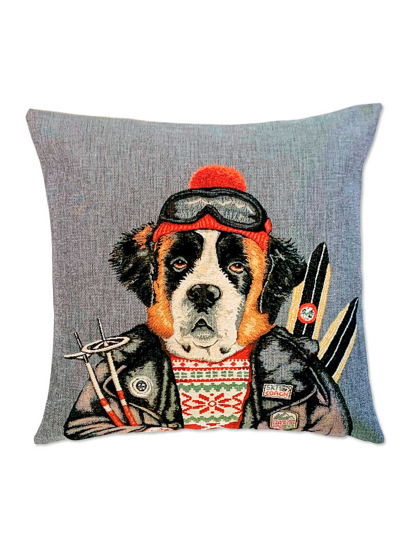 Produktbild zu Englisches Sofakissen Bernhardiner Bernie