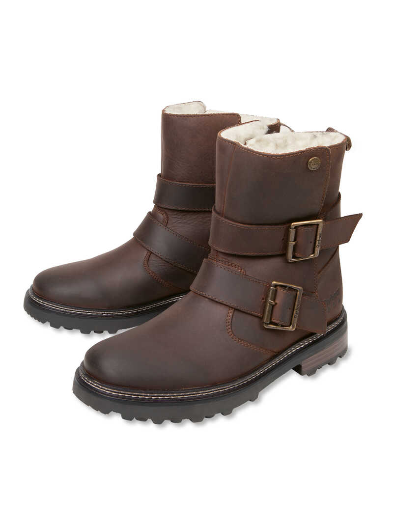 Lederboots fr Damen mit Teddyfutter