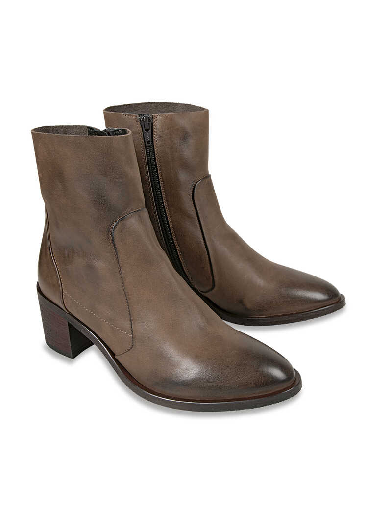 Damen-Stiefelette mit Blockabsatz