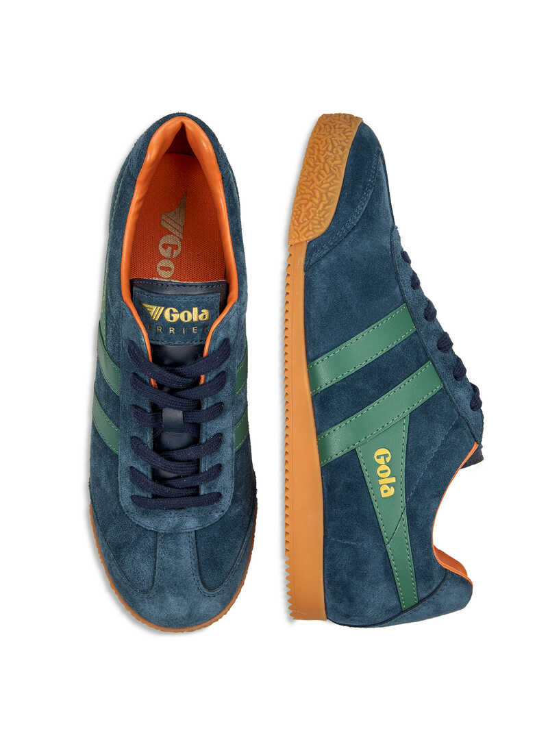 Blauer Herren-Sneaker Harrier mit grnen Streifen