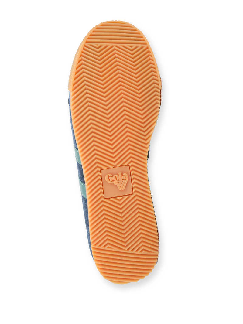 Blauer Herren-Sneaker Harrier mit grnen Streifen