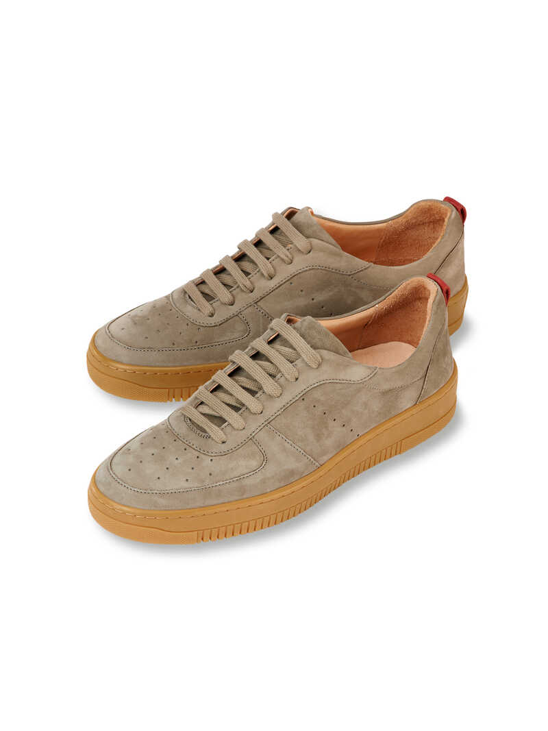 Herren-Sneaker aus schadstofffreiem Nubukleder