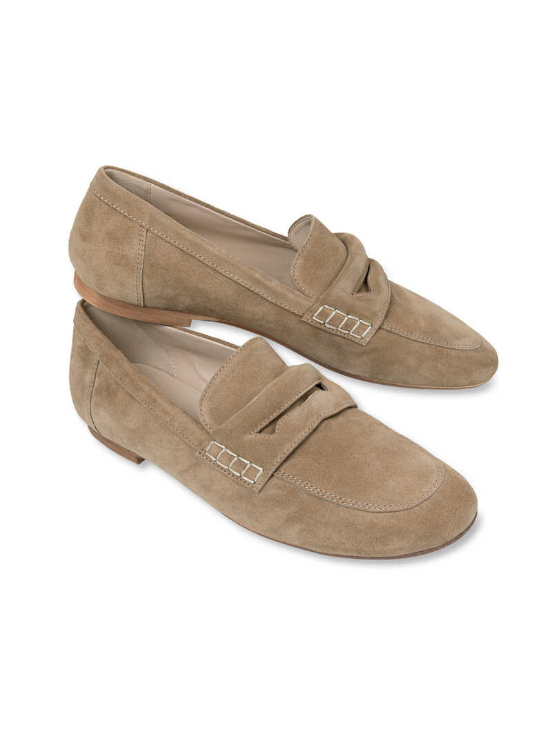 Damenslipper aus Veloursleder