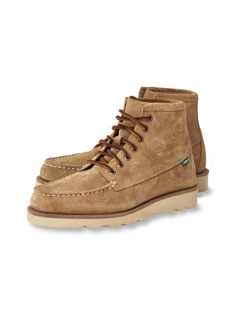 Herren-Schnrboots aus Veloursleder
