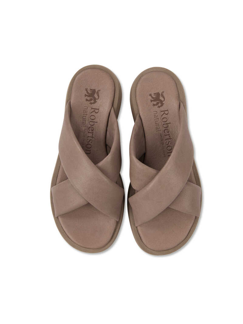 Leder-Pantoletten für Damen