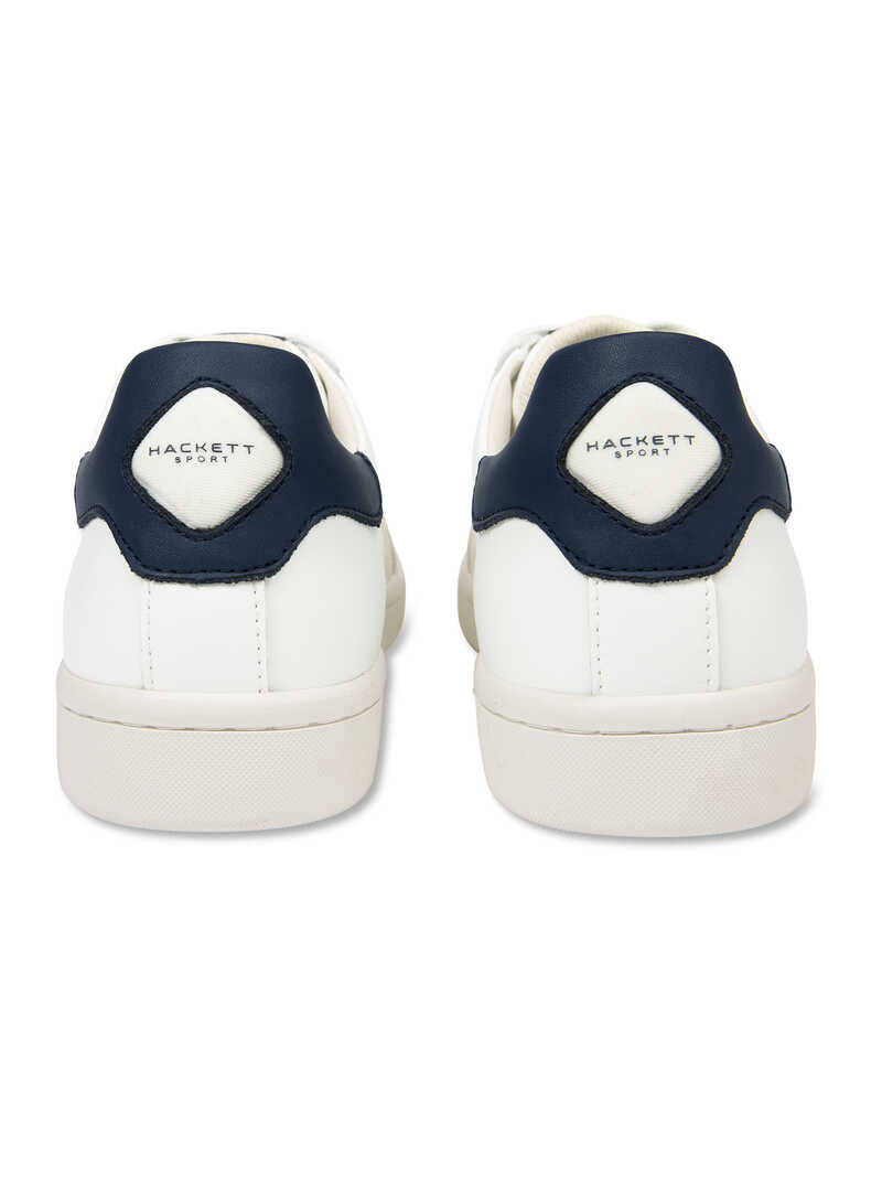 Weie Ledersneaker Nappaleder