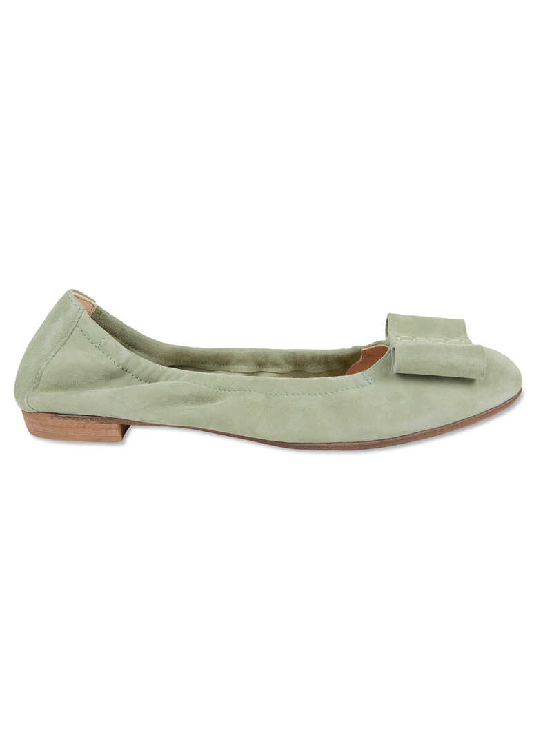 Veloursleder-Ballerinas