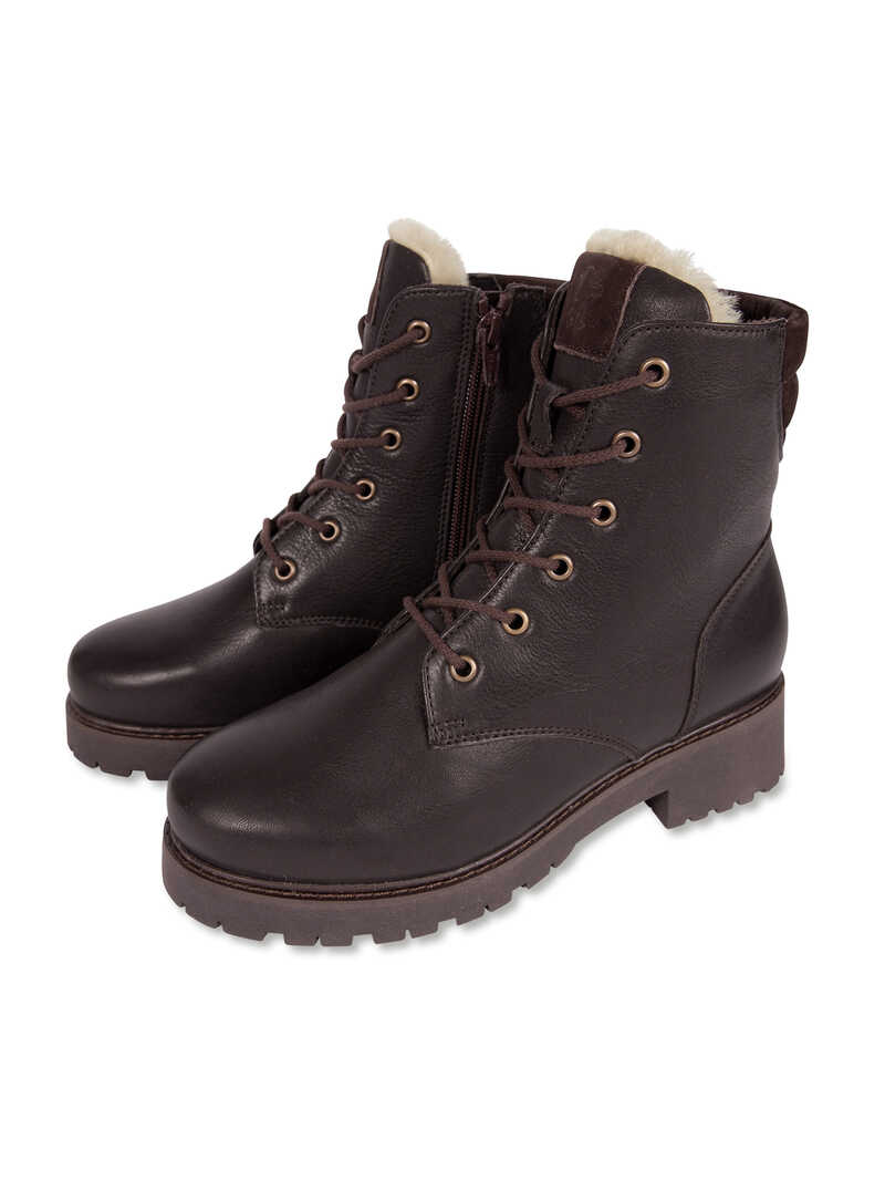 Produktbild zu Schnrboots mit Lammfellfutter