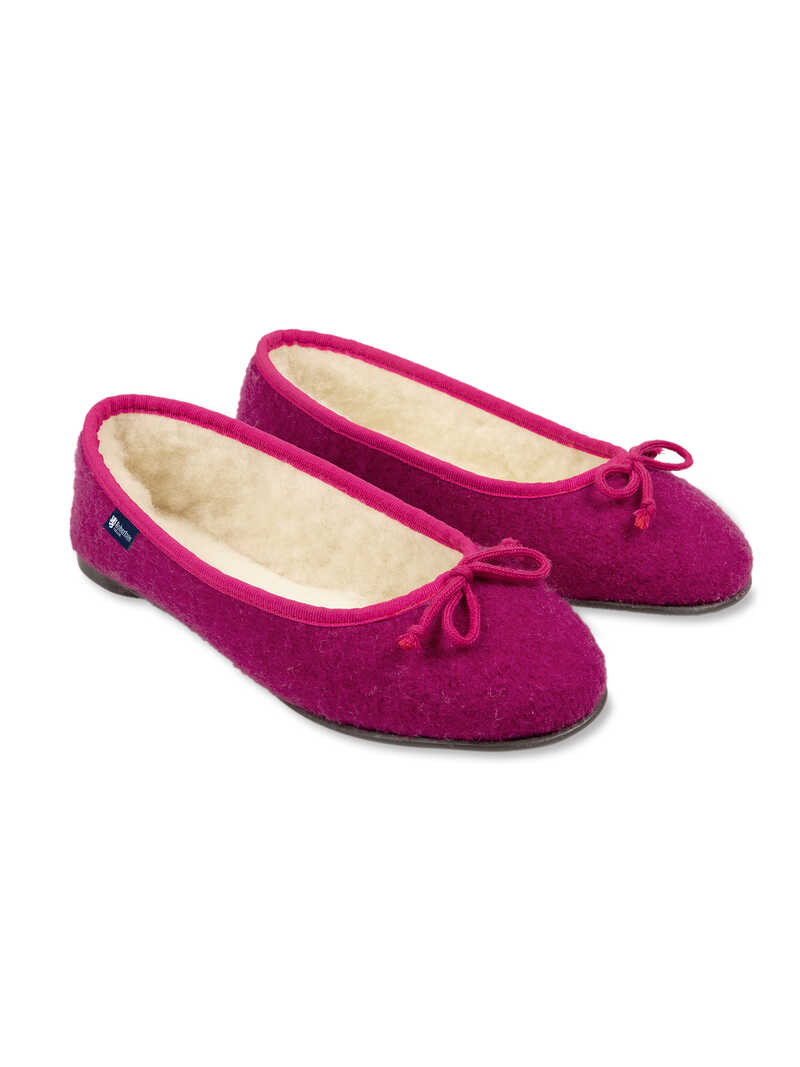 Walk-Ballerinas mit Wollfilz-Futter