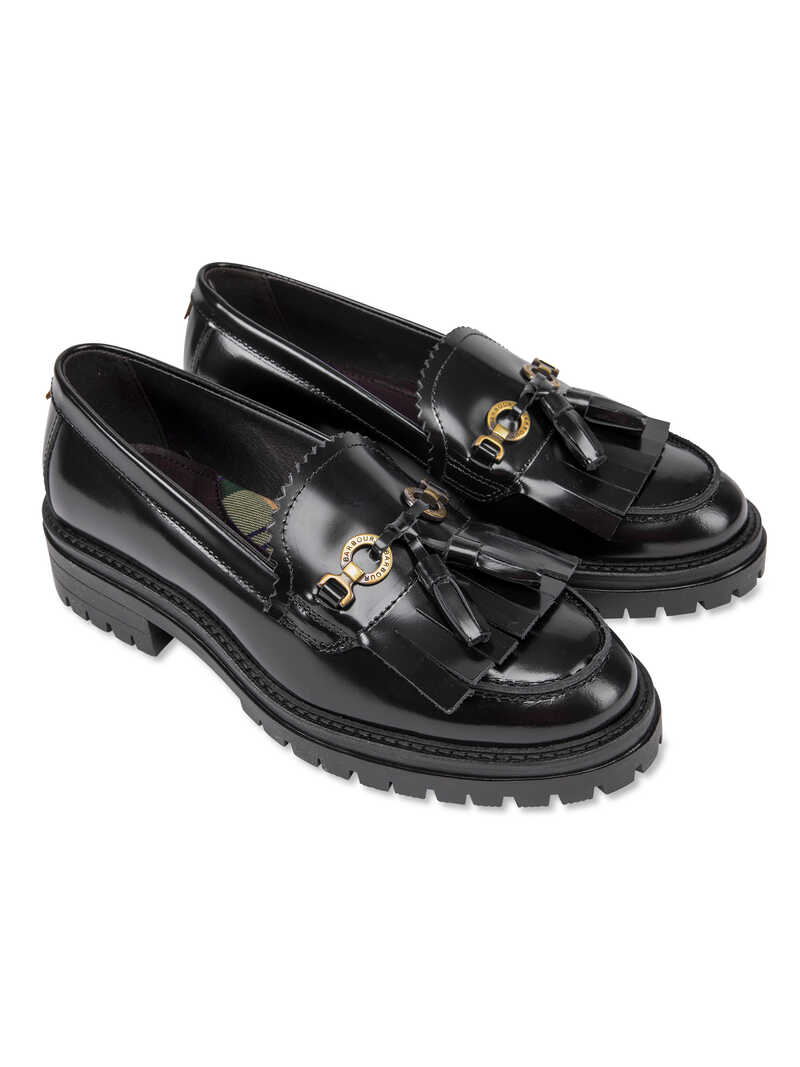 Produktbild zu Schwarzer Lackleder-Loafer Ava