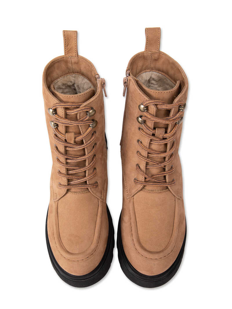 Alternatives Bild 2 zu Nubukleder-Schn�rboots mit Lammfutter