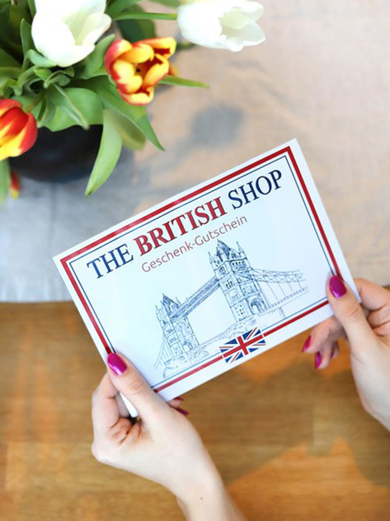  THE BRITISH SHOP Gutschein zum selbst Ausdrucken