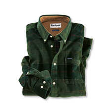 Cordhemd im Barbour Tartan