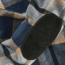 Hemdjacke 'Tartan Grey Marl' aus Doppelgewebe