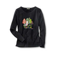 Damen-Shirt mit Mwen-Print