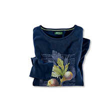 Damen-Longsleeve mit Bontanical-Print
