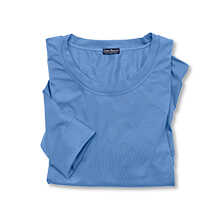 Basic-Damenshirt mit Rundhals