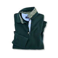 Damen-Poloshirt mit Liberty-Kragen