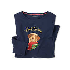 Wintershirt mit Hund