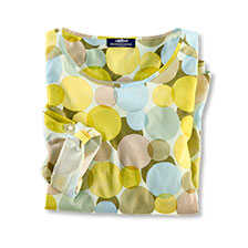 Shirtbluse Bubble Print